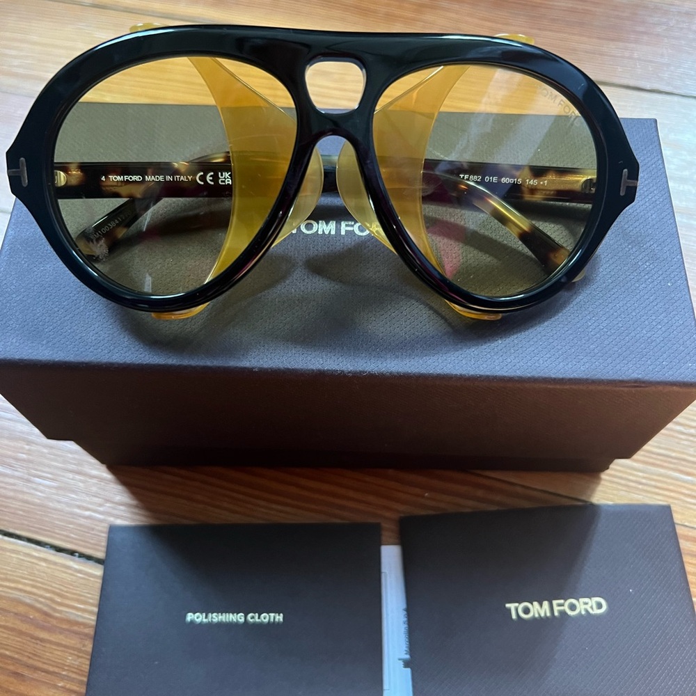 Tom Ford Black and Yellow Sunglasses